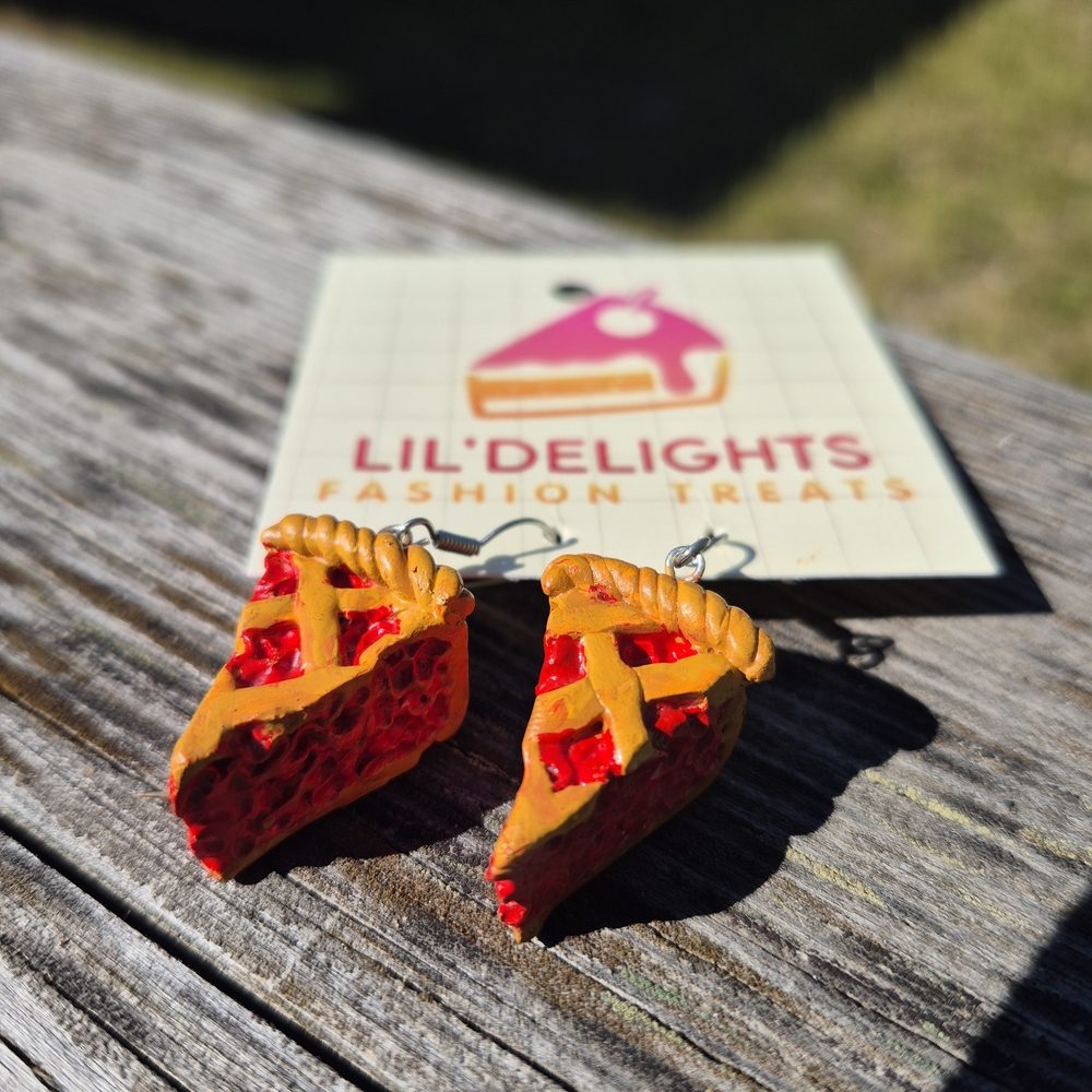 Lil' Delights Cherry Pie Earrings